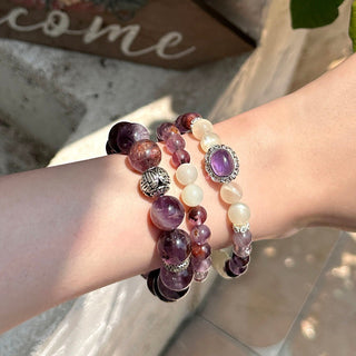 Mystic Flow | Amethyst Double Layer Bracelet - MiraVana Jewelry