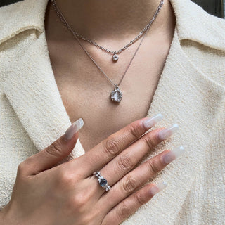Courage Still | Aquamarine & Moonstone Jewelry Set - MiraVana Jewelry