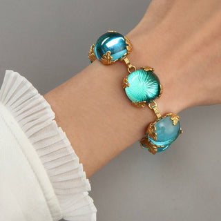 Sea Breeze｜Blue - Green Liuli Bracelet - MiraVana Jewelry