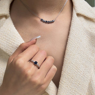 Loyal Light | Blue Sapphire Jewelry Set - MiraVana Jewelry