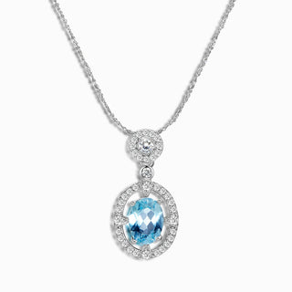 Blue Echo｜Blue Topaz Necklace - Blue Echo｜Blue Topaz Necklace - MiraVana Jewelry