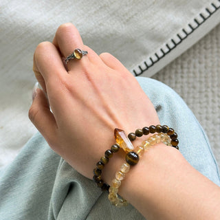 Radiant Ground | Citrine & Tiger’s Eye Jewelry Set - MiraVana Jewelry