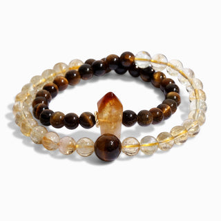 Radiant Ground | Citrine & Tiger’s Eye Jewelry Set - MiraVana Jewelry