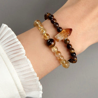 Radiant Ground | Citrine & Tiger’s Eye Jewelry Set - MiraVana Jewelry