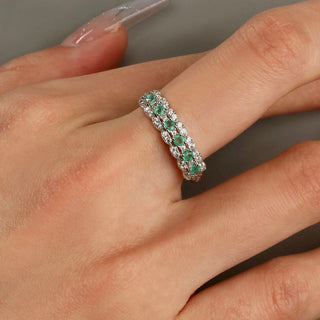 Timeless Bloom | Emerald & Clear Quartz Jewelry Set - MiraVana Jewelry