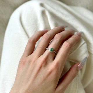 Verdant Bloom | Emerald Ring Adjustable - MiraVana Jewelry