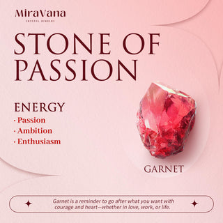 Fire Within | Garnet Petite Silver Ring Adjustable - MiraVana Jewelry