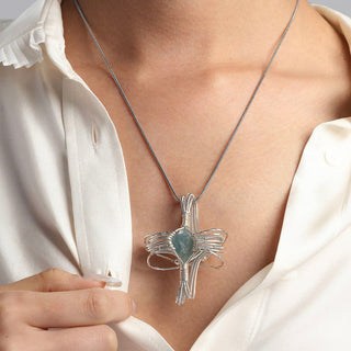 Aurora Seed | Green Quartz Necklace - MiraVana Jewelry