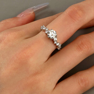 Stellar Gleam | Moissanite Comet Ring Adjustable - MiraVana Jewelry