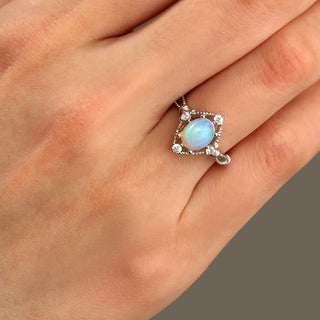 Starlit Tide | Opal & Aquamarine Jewelry Set - MiraVana Jewelry