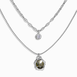 Heartfelt Glow | Peridot Double - layer Necklace - MiraVana Jewelry