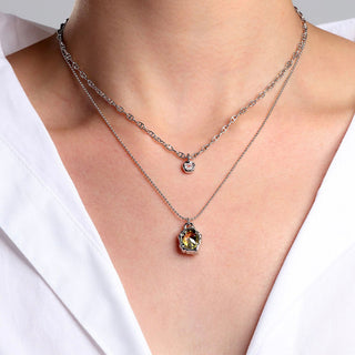 Heartfelt Glow | Peridot Double - layer Necklace - MiraVana Jewelry