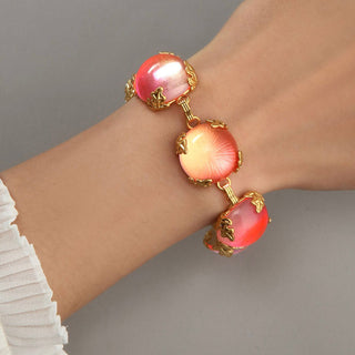 Floral Mirage｜Pink Liuli Bracelet - MiraVana Jewelry
