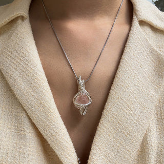 Heart of Rose | Rose Quartz Necklace - MiraVana Jewelry