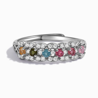 Rainbow Radiant | Tourmaline Ring Adjustable - MiraVana Jewelry