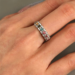Rainbow Radiant | Tourmaline Ring Adjustable - MiraVana Jewelry