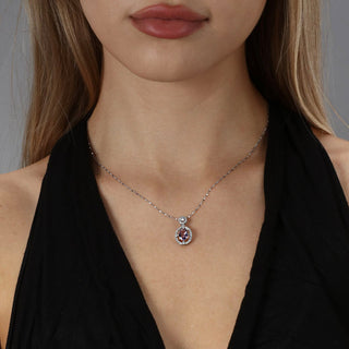 Purple Medal | Amethyst Crystal Necklace - Purple Medal | Amethyst Crystal Necklace - MiraVana Jewelry